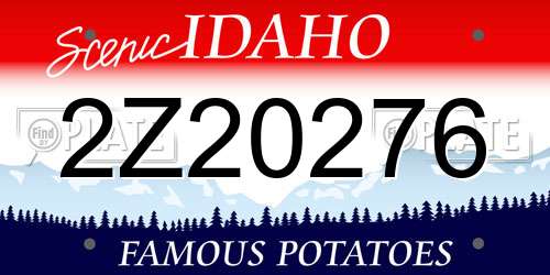 2Z20276 Idaho License Plate