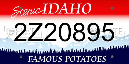 2Z20895 Idaho License Plate