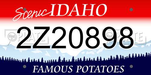 2Z20898 Idaho License Plate