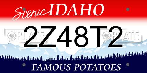2Z48T2 Idaho License Plate