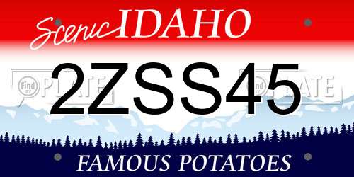 2ZSS45 Idaho License Plate