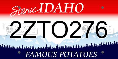2ZTO276 Idaho License Plate