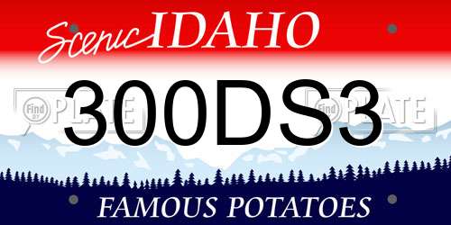 300DS3 Idaho License Plate