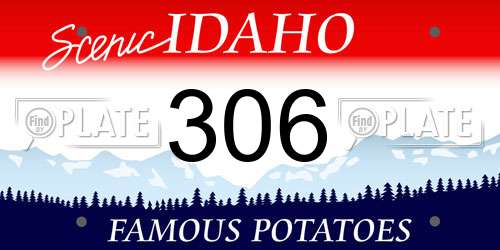306 Idaho License Plate