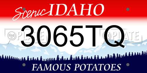 3065TQ Idaho License Plate