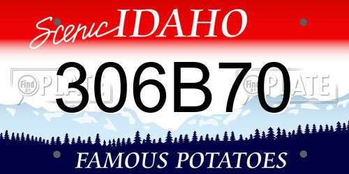 306B70 Idaho License Plate
