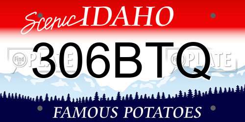 306BTQ Idaho License Plate