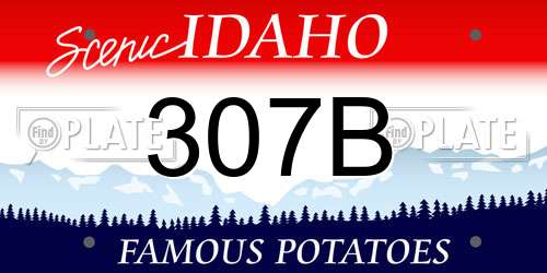 307B Idaho License Plate