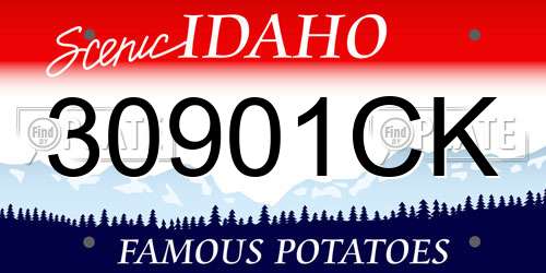 30901CK Idaho License Plate