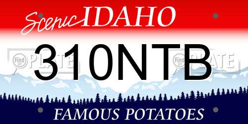 310NTB Idaho License Plate