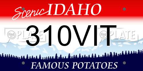 310VIT Idaho License Plate