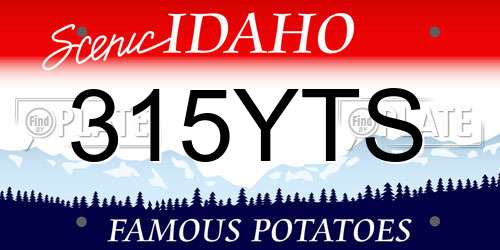 315YTS Idaho License Plate
