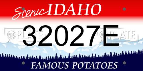 32027E Idaho License Plate