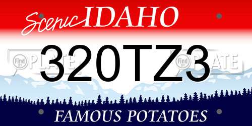 320TZ3 Idaho License Plate