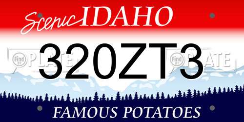 320ZT3 Idaho License Plate