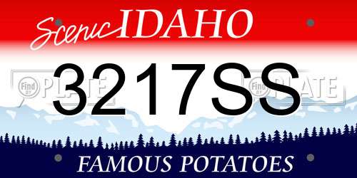 3217SS Idaho License Plate