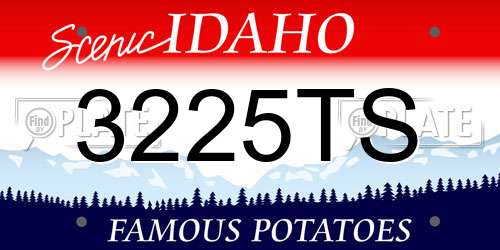 3225TS Idaho License Plate