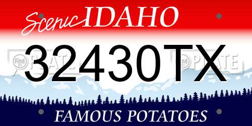 32430TX Idaho License Plate