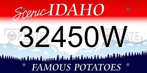 32450W Idaho License Plate