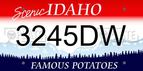 3245DW Idaho License Plate