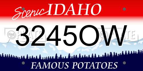 3245OW Idaho License Plate