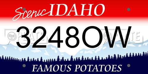 3248OW Idaho License Plate