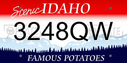 3248QW Idaho License Plate