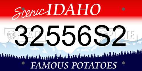 32556S2 Idaho License Plate