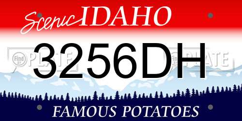 3256DH Idaho License Plate
