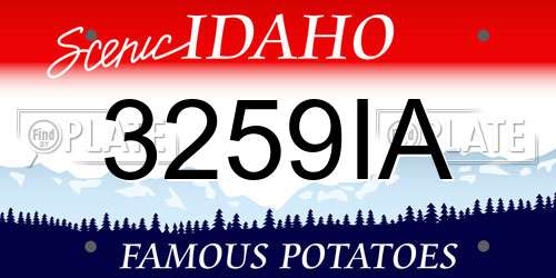 3259IA Idaho License Plate