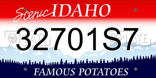 32701S7 Idaho License Plate