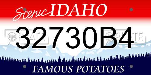 32730B4 Idaho License Plate
