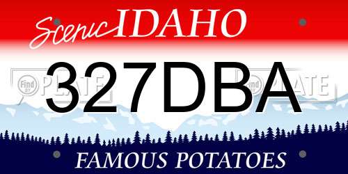 327DBA Idaho License Plate
