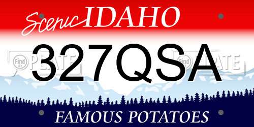 327QSA Idaho License Plate