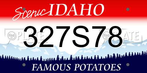327S78 Idaho License Plate