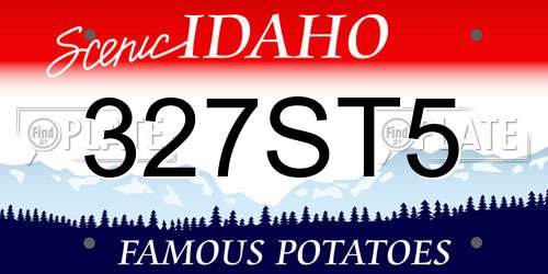 327ST5 Idaho License Plate