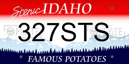 327STS Idaho License Plate