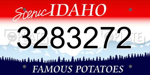 3283272 Idaho License Plate