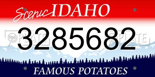 3285682 Idaho License Plate