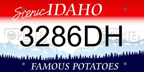 3286DH Idaho License Plate