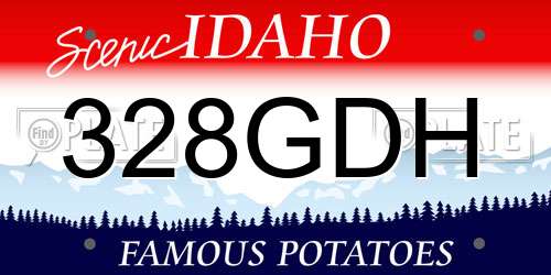 328GDH Idaho License Plate