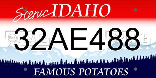 32AE488 Idaho License Plate