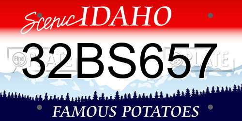32BS657 Idaho License Plate