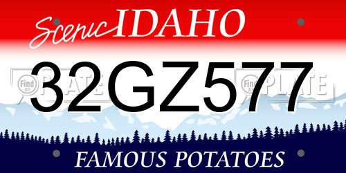 32GZ577 Idaho License Plate