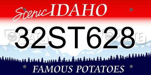 32ST628 Idaho License Plate
