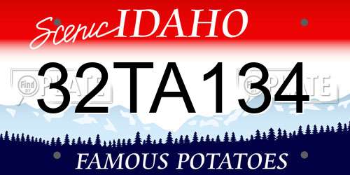 32TA134 Idaho License Plate