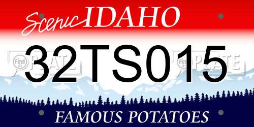 32TS015 Idaho License Plate