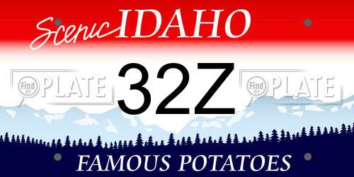 32Z Idaho License Plate