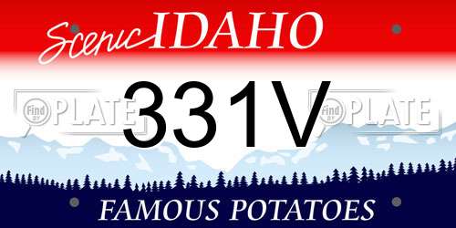 331V Idaho License Plate