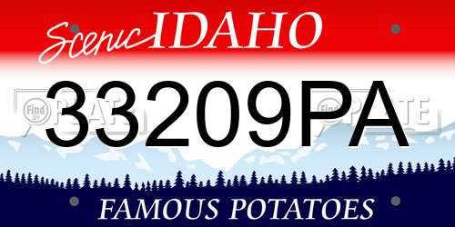 33209PA Idaho License Plate